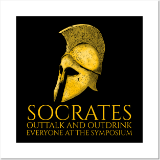 Ancient Greek Philosopher - Socrates At The Symposium Posters and Art